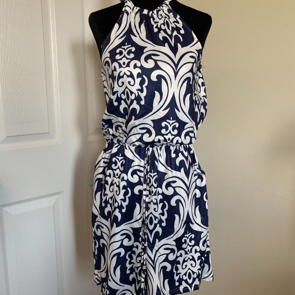 Boho Print Halter Romper - Picture 6 of 7